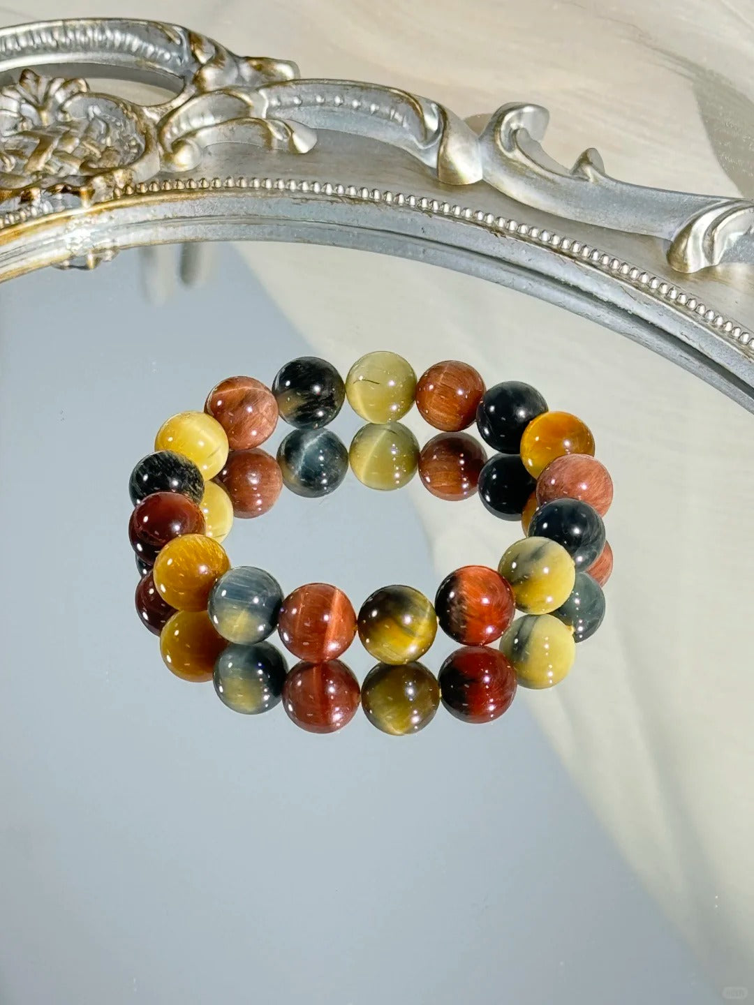 Multicolor Tiger’s Eye Bracelet – Confidence, Grounding & Protective Energy Jewelry