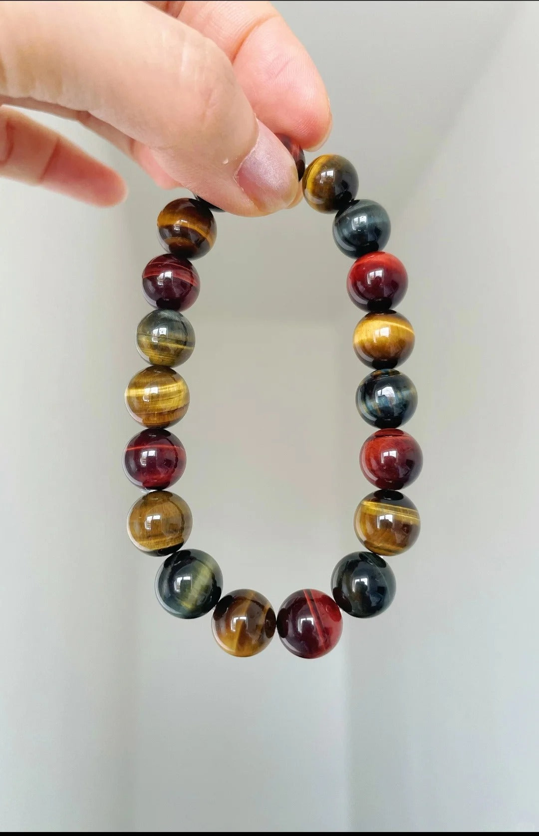 Multicolor Tiger’s Eye Bracelet – Confidence, Grounding & Protective Energy Jewelry