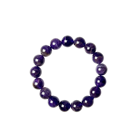 Amethyst Crystal Bracelet – Calming, Intuition & Spiritual Healing Jewelry