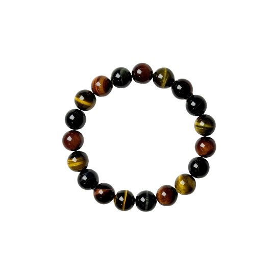 Multicolor Tiger’s Eye Bracelet – Confidence, Grounding & Protective Energy Jewelry
