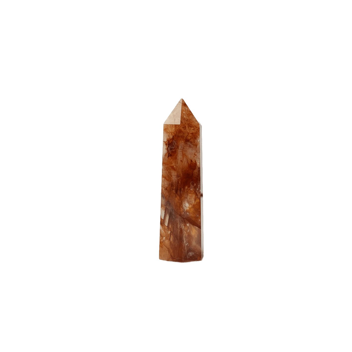 Red Hematoid Quartz Point – Grounding, Focus & Emotional Healing Crystal