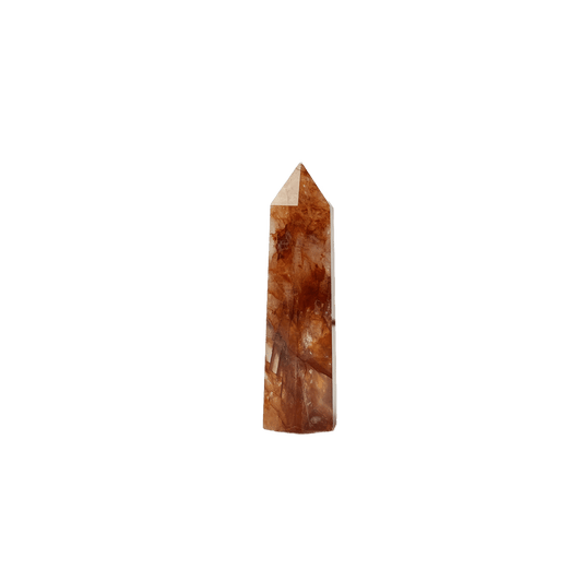 Red Hematoid Quartz Point – Grounding, Focus & Emotional Healing Crystal