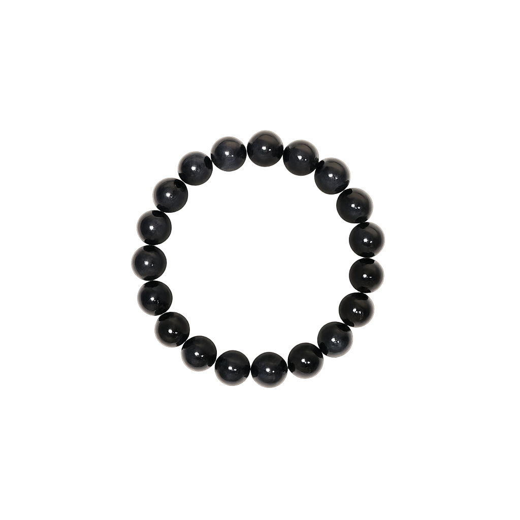 Black Obsidian Protection Bracelet – Shielding Energy & Emotional Grounding Crystal