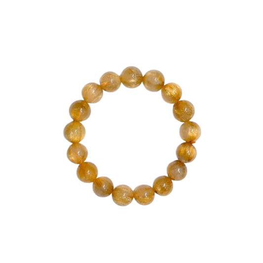 Golden Rutilated Quartz Bracelet – Manifest Clarity & Abundance