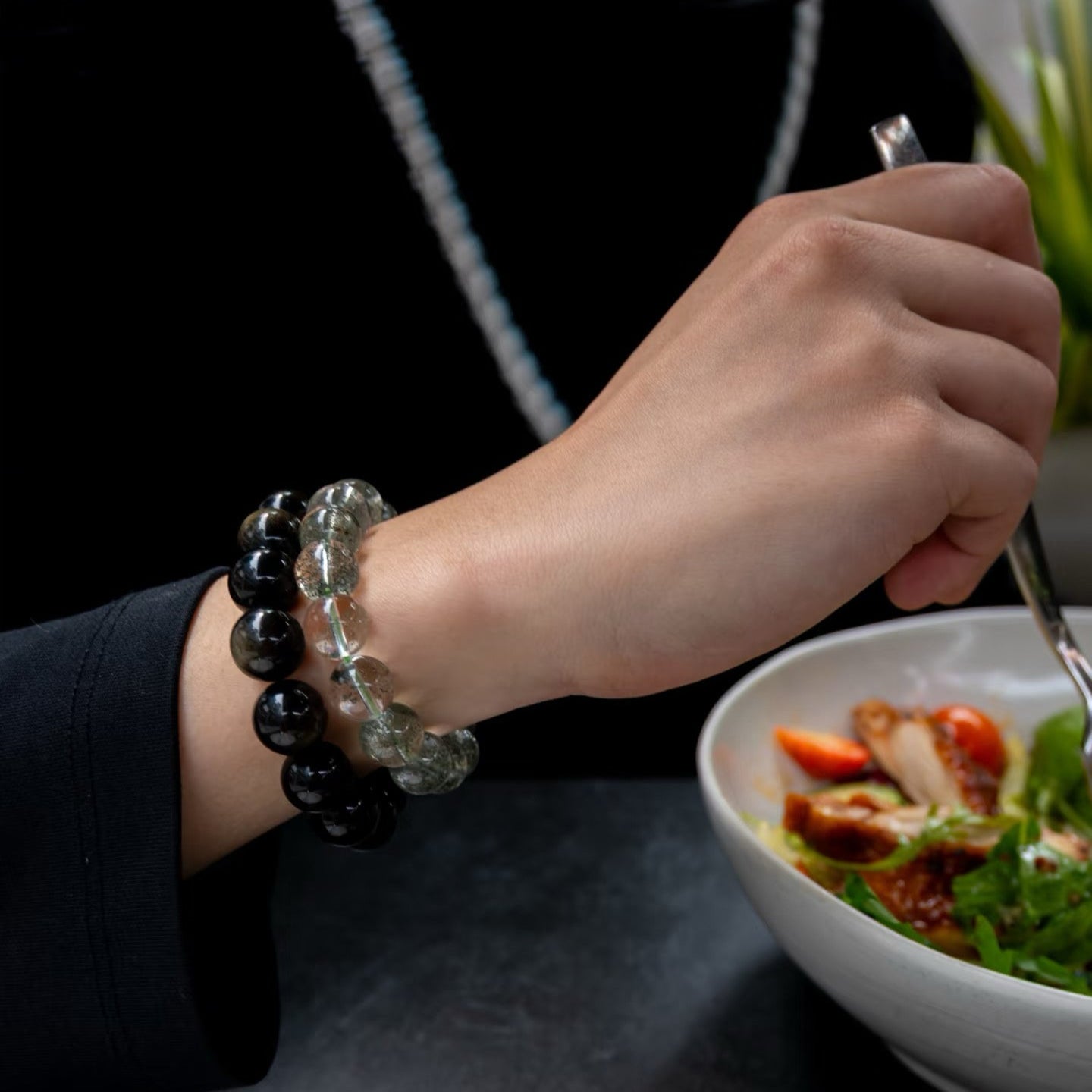 Black Obsidian Protection Bracelet – Shielding Energy & Emotional Grounding Crystal
